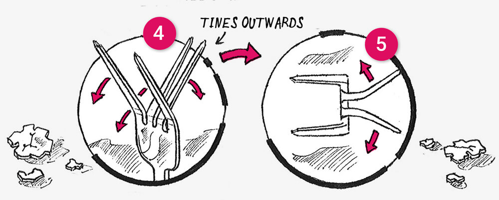 How to repurpose (recycle) an old fork into an egg cup: illustration 4