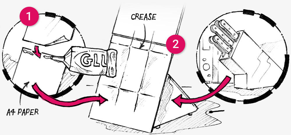 How to make Halloween knife-block cutouts: illustration 1